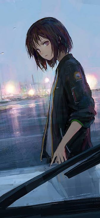 Lonely Girl Sitting on a Bench in the Rain Stock Illustration   Illustration of anime bench 185661794