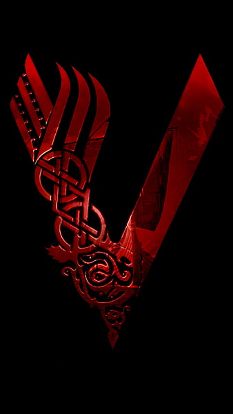 Vikings blood, flag, logo, man, vikings, HD phone wallpaper