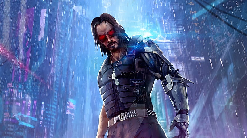 Cyberpunk 2077 Keanu, keanu-reeves, cyberpunk-2077, games, art, HD wallpaper