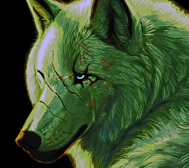 Enlightened Wolf, ingress, wolfpack, HD wallpaper