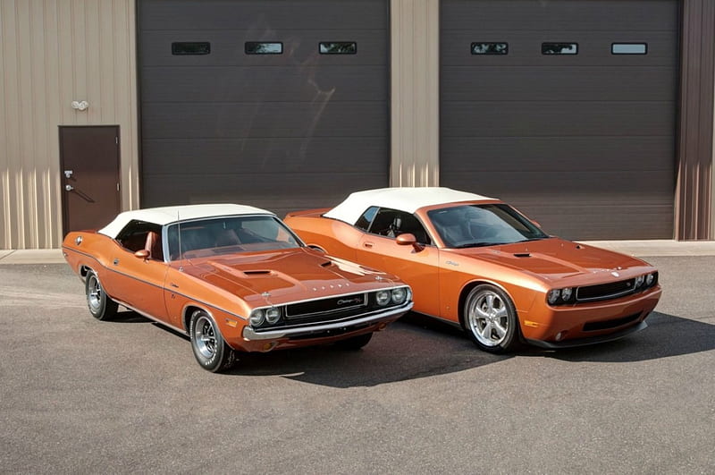 Which Would You Rather Own, 1970 Dodge Challenger or 2010 Dodge Challenger?, Classic, Conv, 2010, Mopars, HD wallpaper