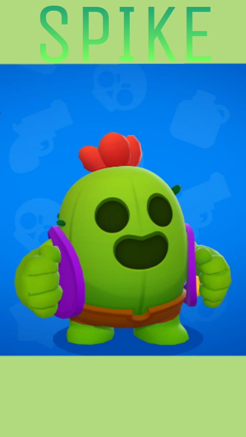 Here have this simple wallpaper of Spike. : r/Brawlstars