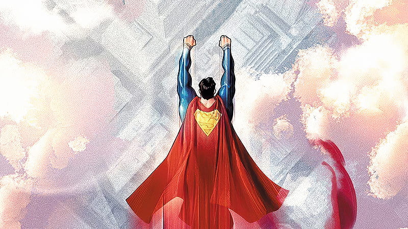 Superman Above, superman, superheroes, artwork, digital-art, HD wallpaper