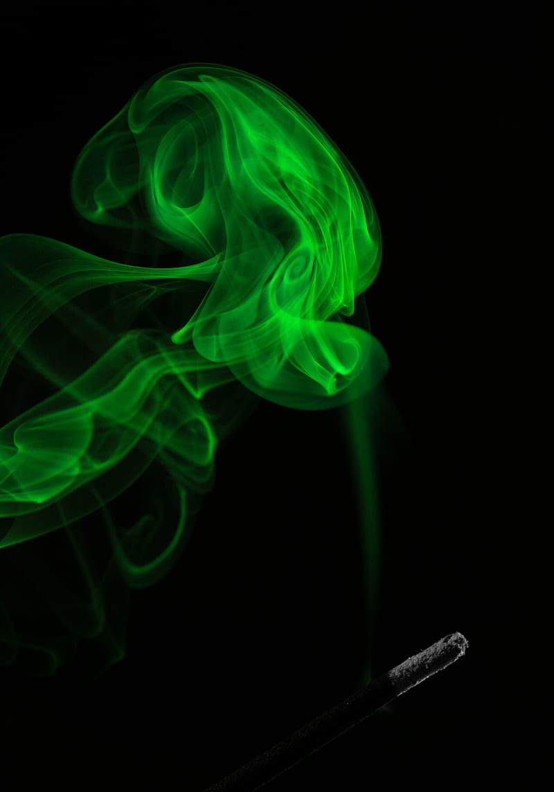 Green smoke on dim light, HD phone wallpaper | Peakpx