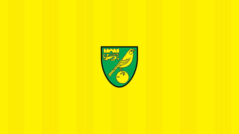 Yellow Lines Emblem Logo Soccer Yellow Background Norwich City F.C, HD wallpaper