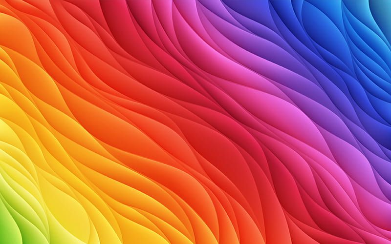 colorful abstract waves creative, artwork, colorful wavy background, abstract waves, wavy textures, HD wallpaper