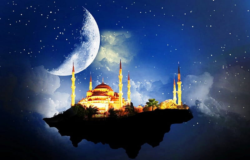 Place to Worship, Love, Peace, Fantasy, Turkey, Islam, HD wallpaper