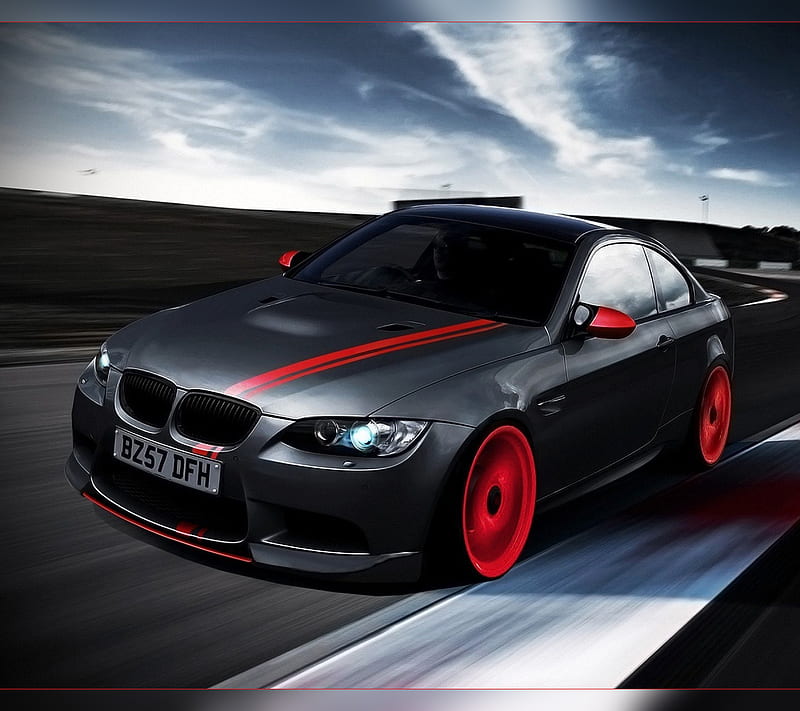 BMW M3, car, coupe, e92, race, tuning, vehicle, HD wallpaper