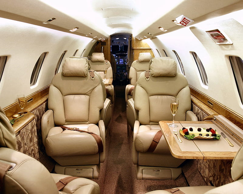 Private Jet, aircraft, airplane, flight, luxurious, plane, HD wallpaper