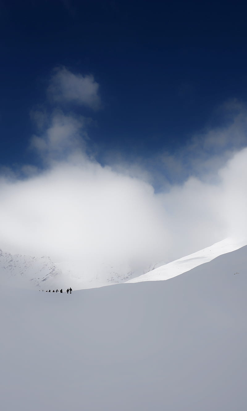 Off piste, mountain, skiing, snow, HD phone wallpaper