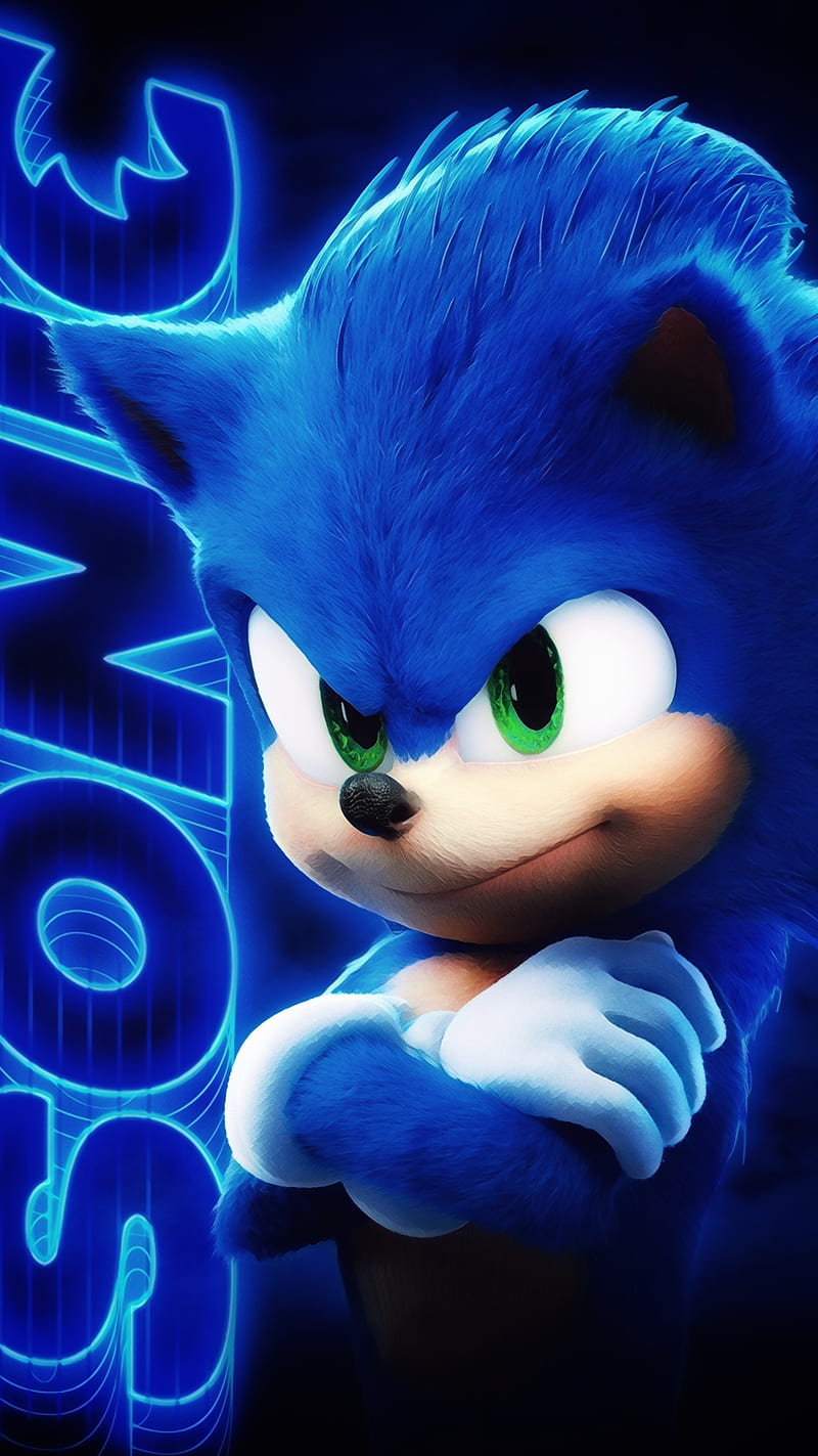 Sonic, 2020, amoled, hedgehog, iphone, movie, new, samsung, HD phone wallpaper