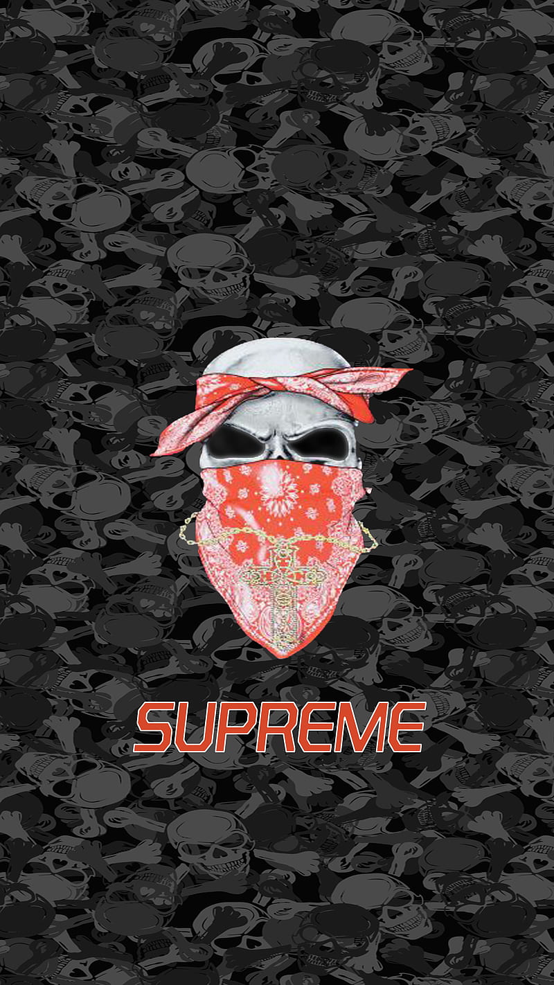 Supreme Skull wallpaper by mookiepng - Download on ZEDGE™