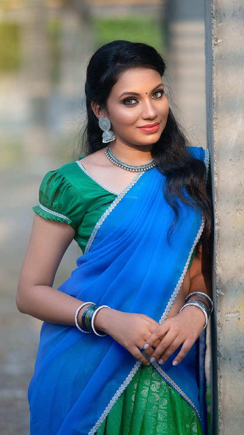 Pavitra Sundar , saree lover, bonito, HD phone wallpaper