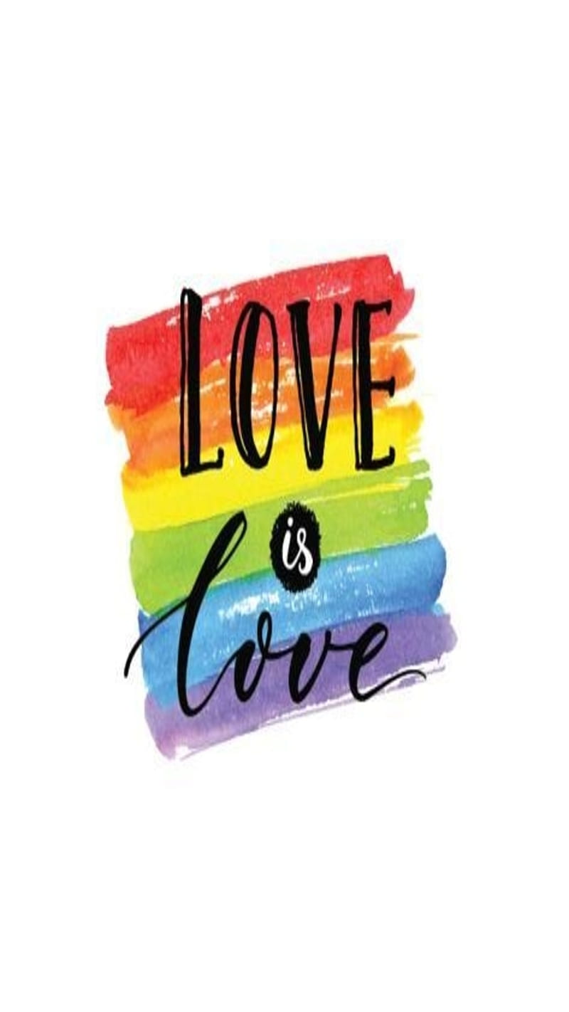 Love Is Love, lgbt, lgbtqia, pride, rainbow, HD phone wallpaper