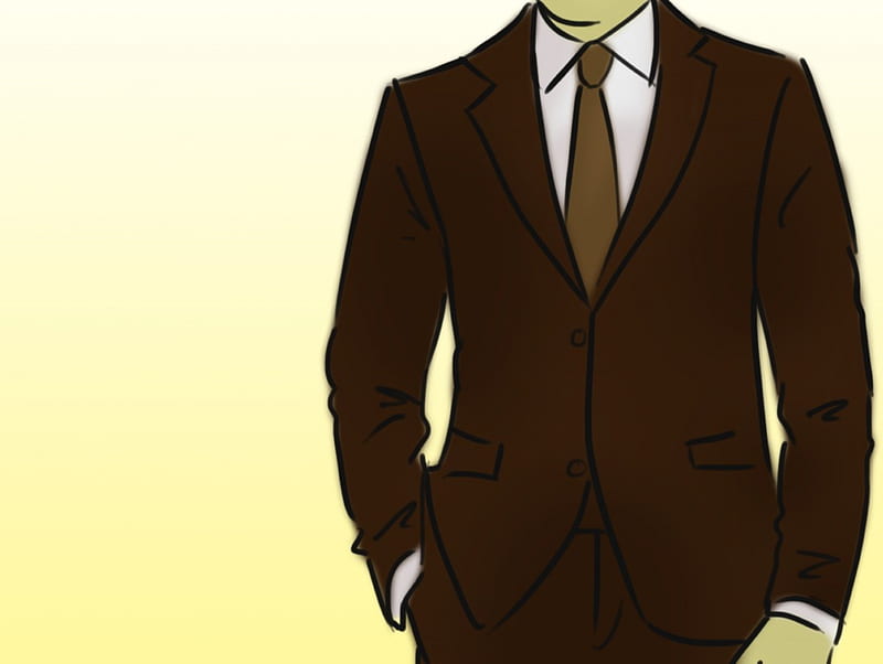 Man In Brown Suit, gentleman, suit, brown, brown tie, HD wallpaper