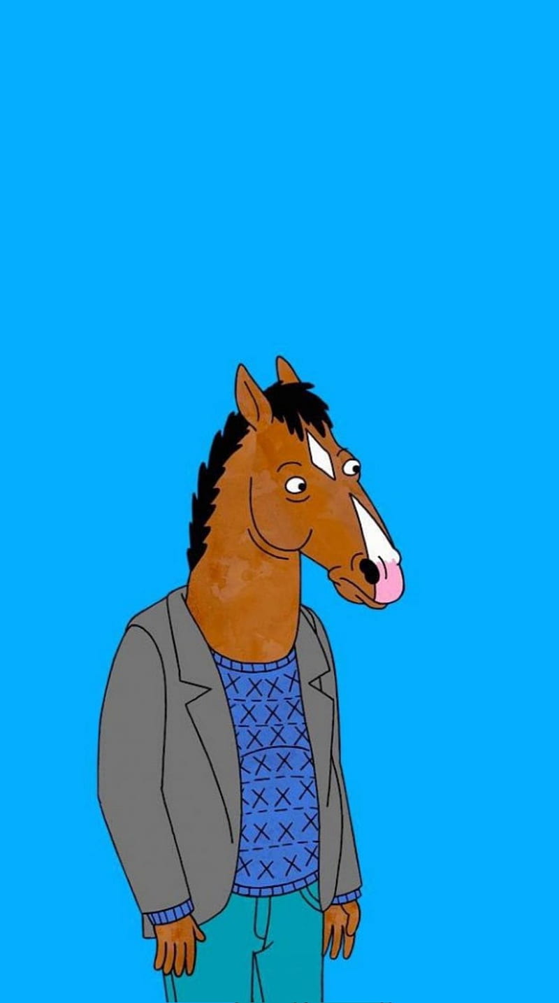 Bojack, blue, bojack horseman, netflix, HD phone wallpaper
