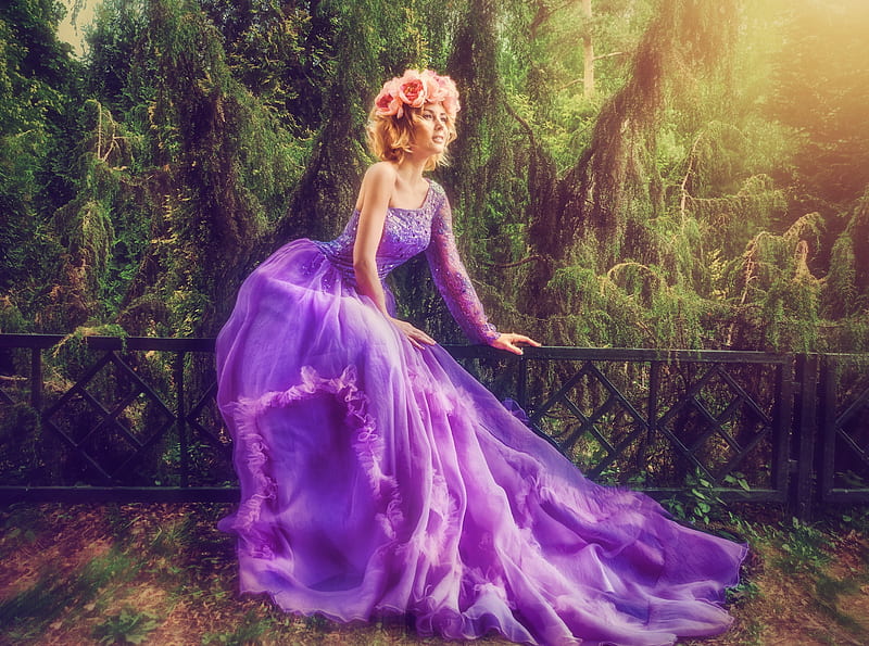 4K free download | Fairytale Princess graphy Ultra, Girls, Girl, Purple ...