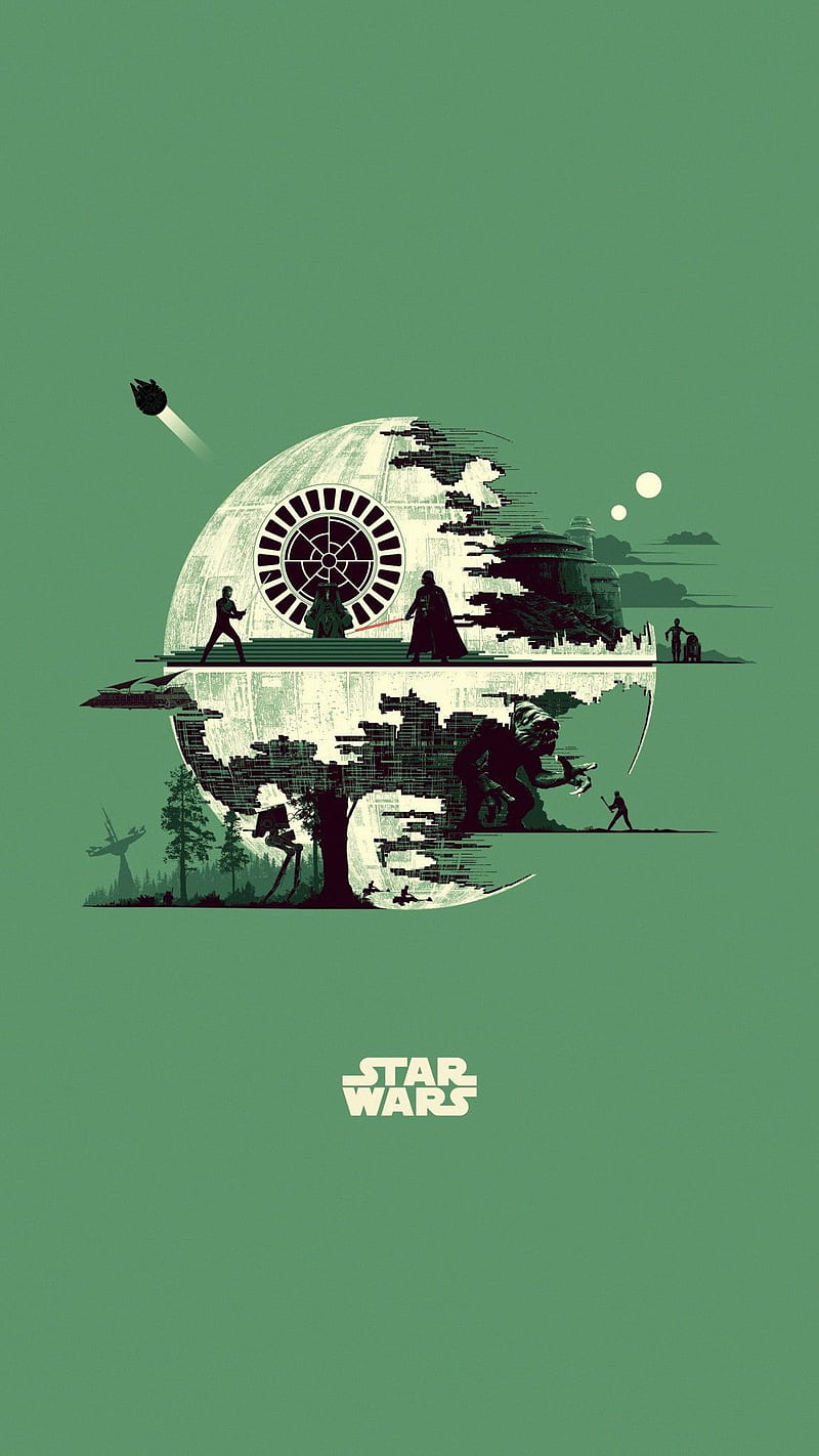 Star Wars poster, darth, darth vader, jedi, skywalker, star wars, starwars, vader, HD phone wallpaper