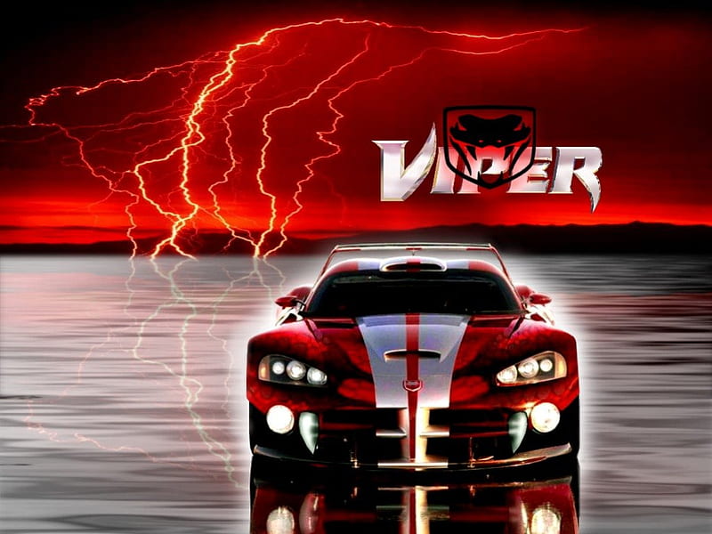 Greased-Lightning, lightning, dodge, viper, HD wallpaper