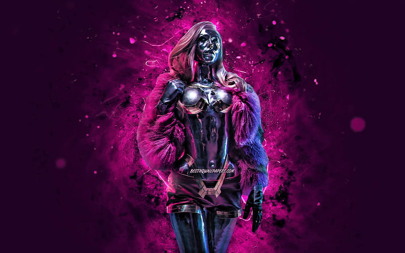 Lizzy Wizzy purple neon lights, Cyberpunk 2077, RPG, fan art, Cyberpunk 2077 characters, Lizzy Wizzy Cyberpunk, HD wallpaper