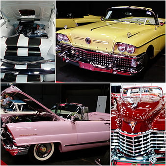 Vintage Car Collage Carros Classics Colors Convertible Hd Mobile Wallpaper Peakpx