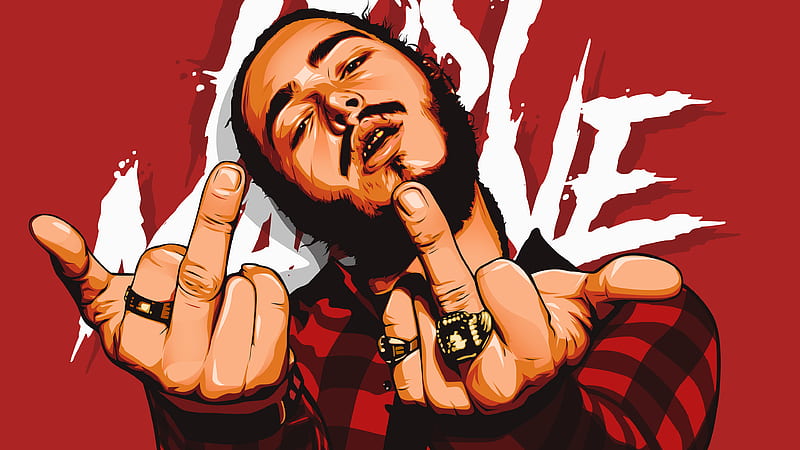 Post Malone ft. 21 Savage - Rockstar Album Cover on Behance