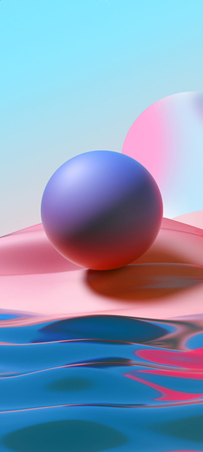 Redmi note 10 Pro, ball, pattern, pink, red, redmi note 10, redmi note 10 pro plus, water, HD phone wallpaper