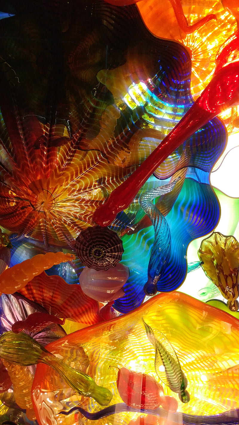 Chihuly Art Indy 1, art, colorful, glass, museum, HD phone wallpaper ...