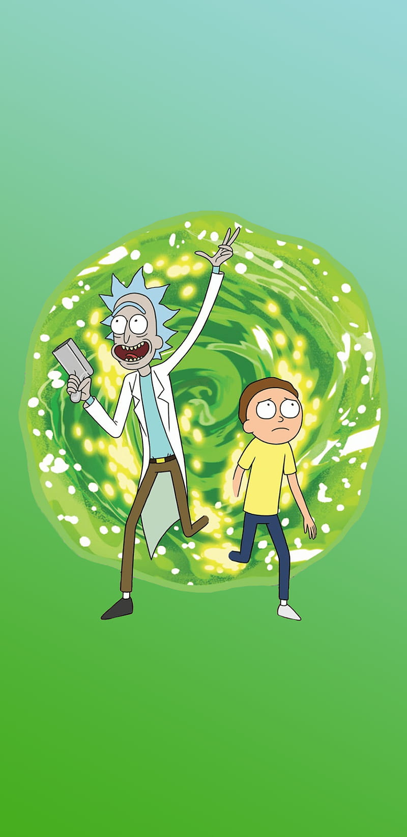 Rick and Morty, adult swim, back to the future, cartoon network, cartoons, morty smith, rick sanchez, science, HD phone wallpaper