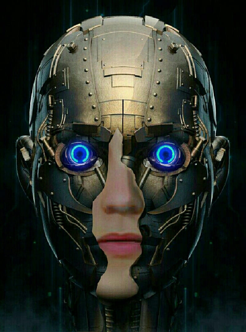 Robotic girl, hi-tech, HD phone wallpaper