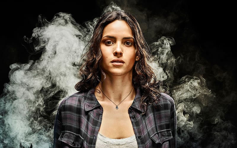 Smoke, Brunette, Women, American, Brown Eyes, Actress, Adria Arjona, HD wallpaper Smoke, Brunette, Women, American, Brown Eyes, Actress, Adria Arjona, HD wallpaper