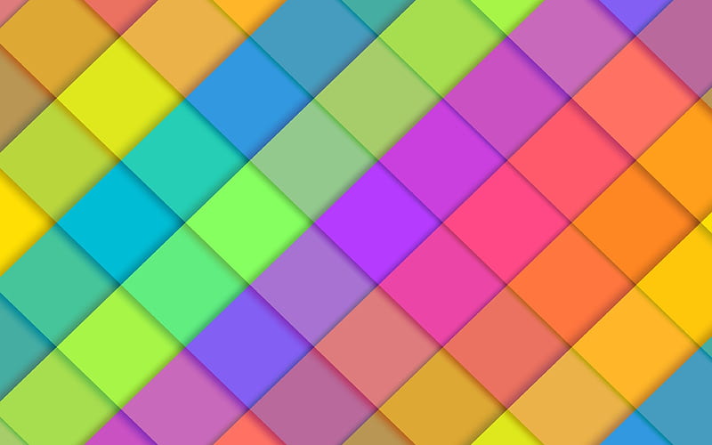 rhombuses material design, art, lines, colorful background, creative, HD wallpaper