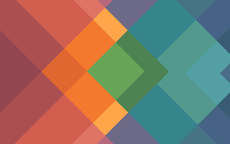 rhombuses, geometric figures geometry, multicolor spectrum, creative, HD wallpaper