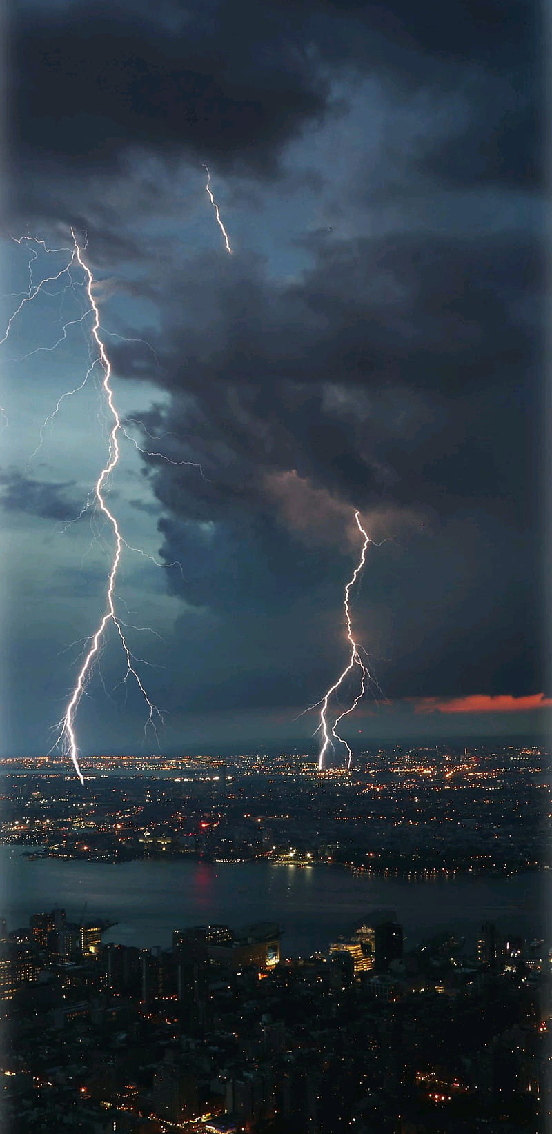 Lighting storm, lightning, storm, electricity, HD phone wallpaper