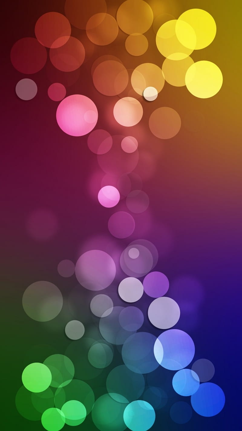 Colours, abstract, blue, circles, cool, green, nice, pink, purple, yellow, HD phone wallpaper