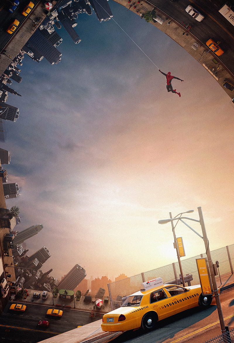 Spider-Man No Way Home Flying, HD phone wallpaper