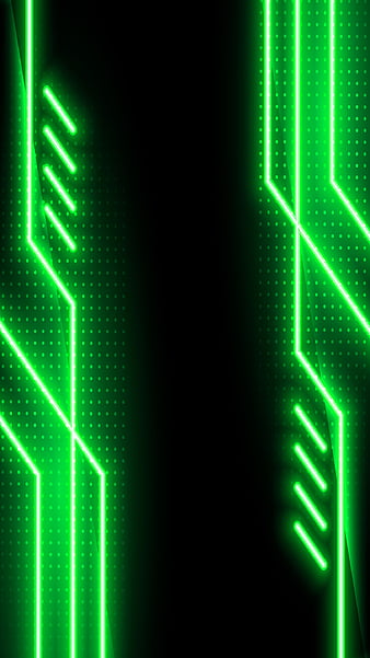Download 3D Material Neon Green And Black Pattern Wallpaper | Wallpapers.com