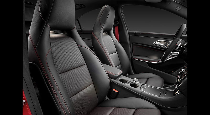 2017 Mercedes-Benz CLA 200 d 4MATIC Coupé (Chassis: C117) - Black Leather Interior, Front Seats , car, HD wallpaper