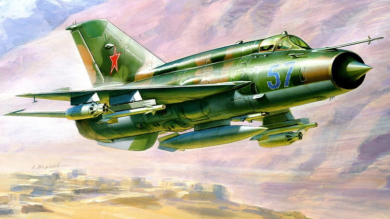 MiG-21, guerra, aircraft, military, other, HD wallpaper