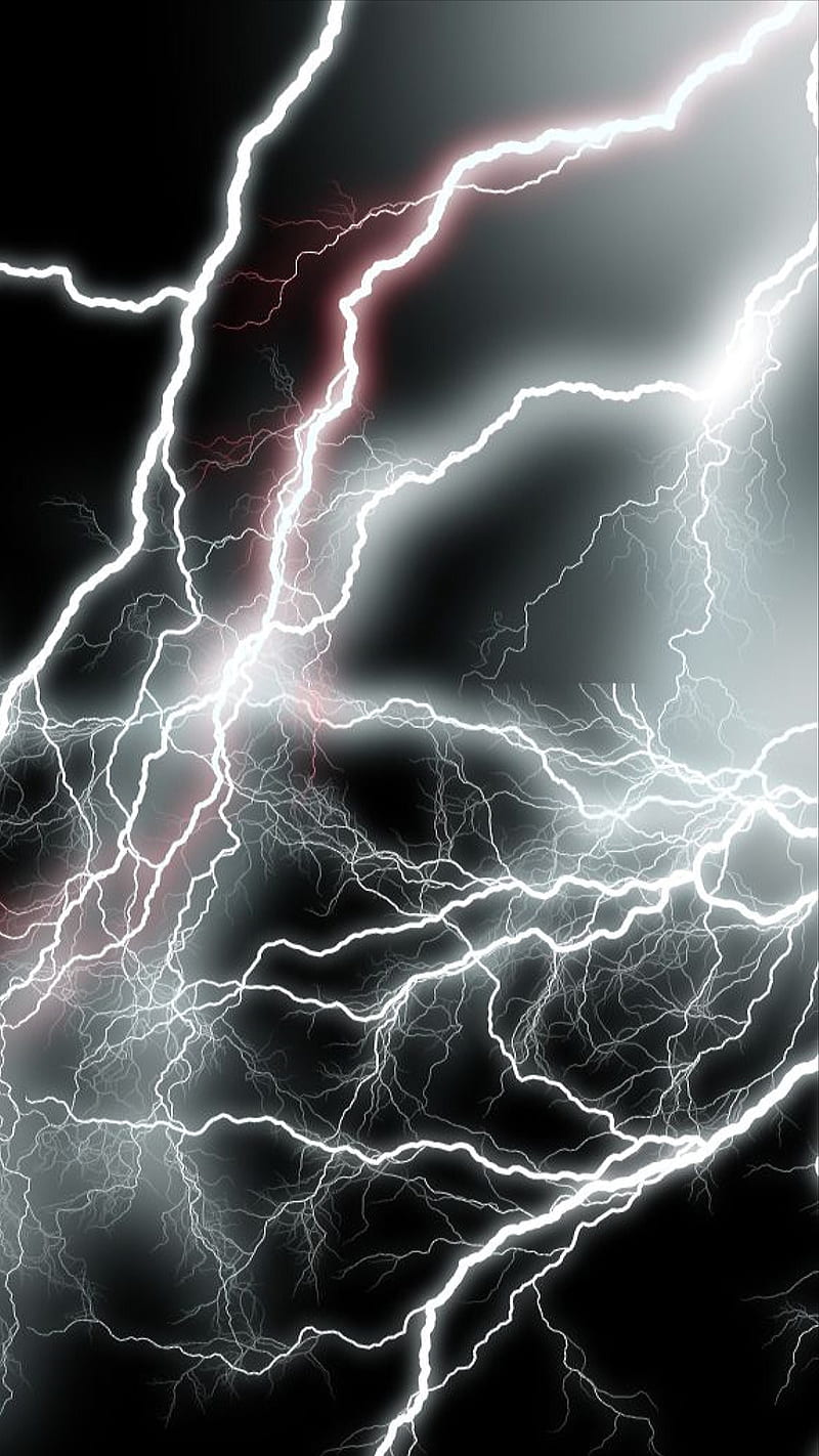 Thunder, cracked, lightning, screen, storm, HD phone wallpaper | Peakpx