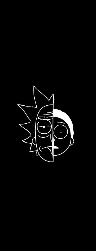 Rick and Morty Minimalist Wallpaper iPhone Phone 4K #9210e