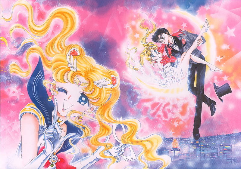 Sailor Moon, moon, sailor, mamoru, manga, usagi, HD wallpaper