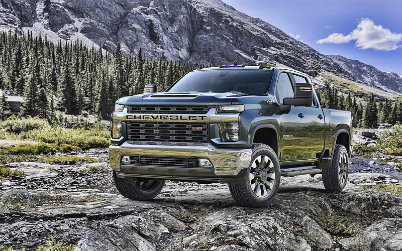 2019 chevrolet silverado 2500 , silverado, truck, pick up, chevrolet, grass, HD wallpaper