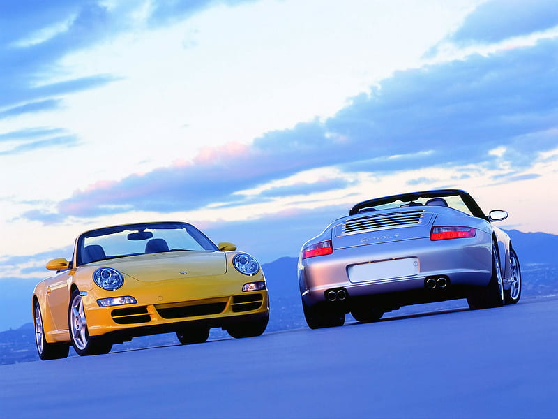 2005 Porsche 911 Carrera S, Convertible, Flat 6, HD wallpaper