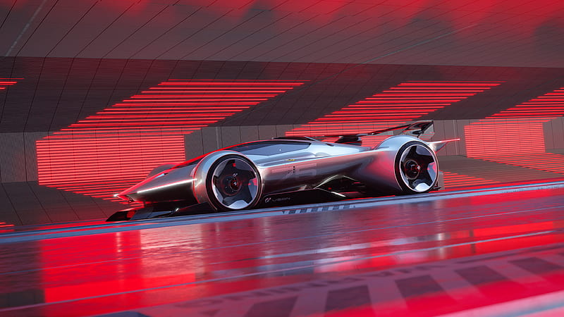 2022 Ferrari Vision Gran Turismo Concept, Hybrid, Turbo, V6, car, HD wallpaper