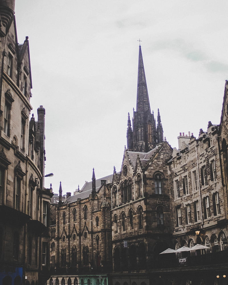 Shallow focus of brown building under cloudy sky, HD phone wallpaper ...