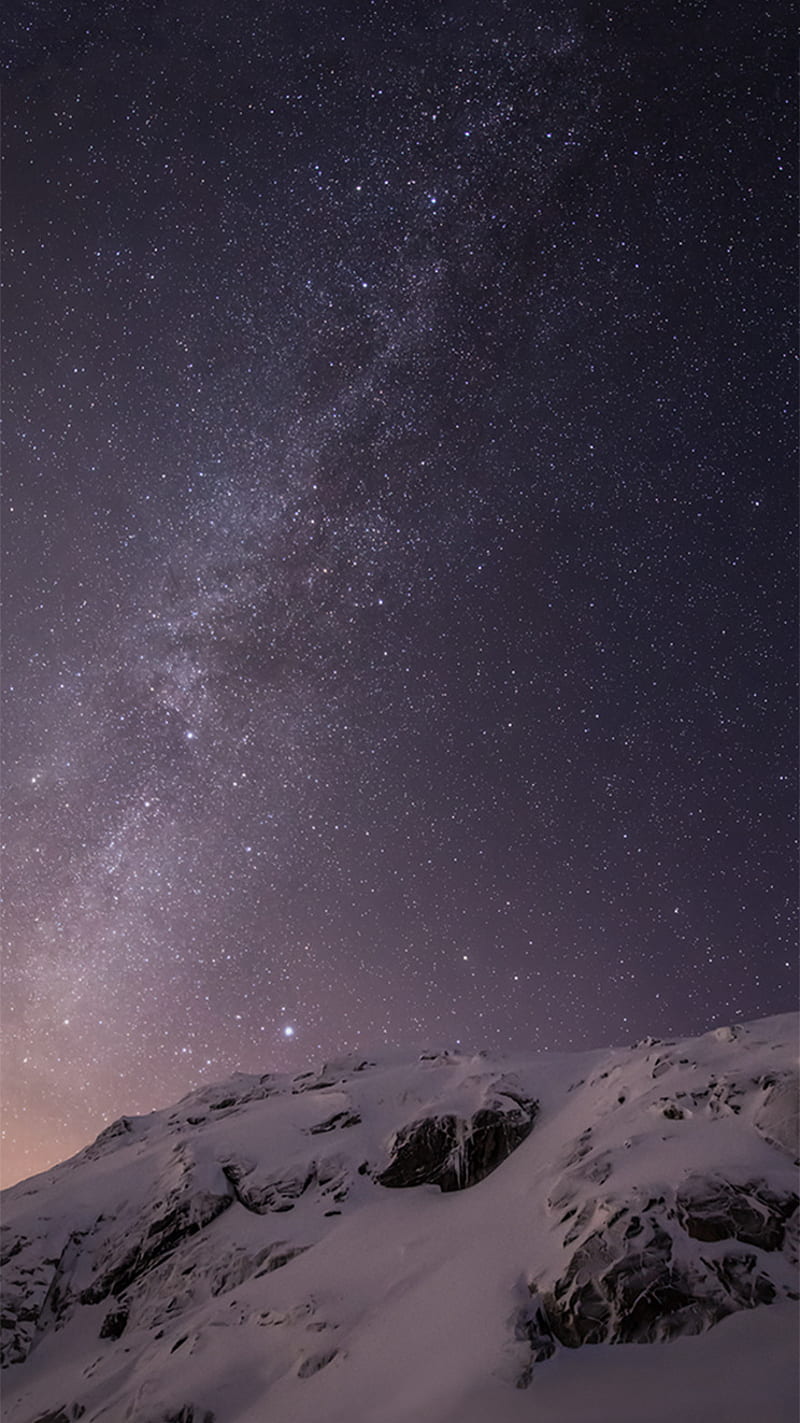 iOS-8-GM-, ios, mountain, space, white, HD phone wallpaper