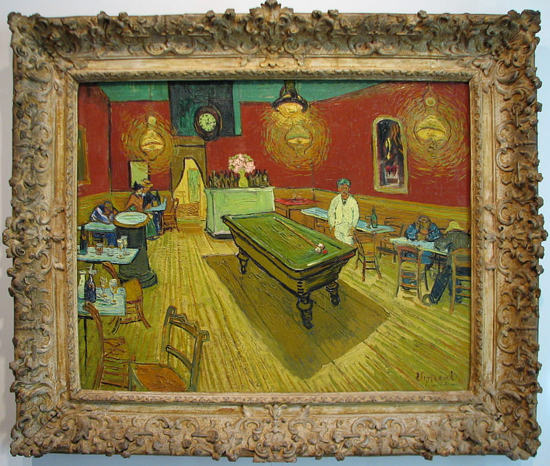 Van Gogh: The Night Cafe, cafe, gogh, van, artwork, night, HD wallpaper