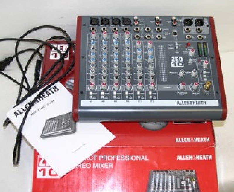Allen & Heath ZED 10 Audio Mixer, sound, equipment, music, mixer, HD wallpaper