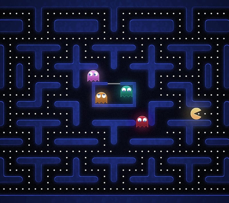 Pacman, famous, game, HD wallpaper